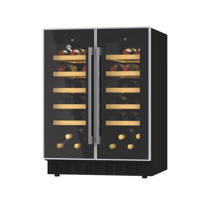 Hoover HWCB 60D UK/N  HWCB60DUK/N 59.5cm Built In Wine Cooler - Black