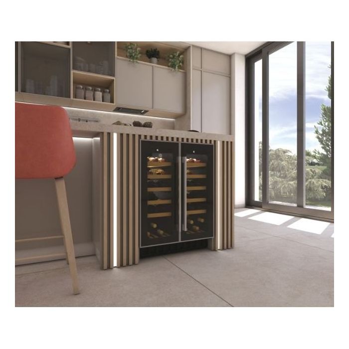 Hoover HWCB 60D UK/N  HWCB60DUK/N 59.5cm Built In Wine Cooler - Black