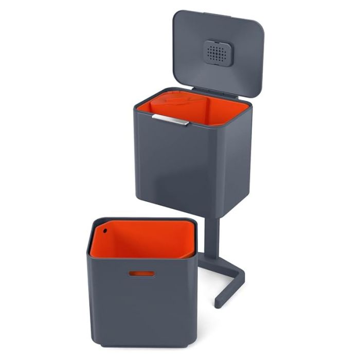 Joseph Joseph 30062 GREY Totem Max 60L Grey Waste & Recycling Bin