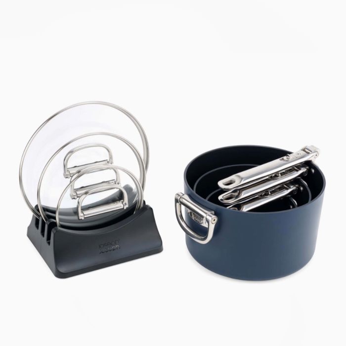 Joseph Joseph 45049 Space™ Non-Stick 3 Piece Saucepan Set, Blue