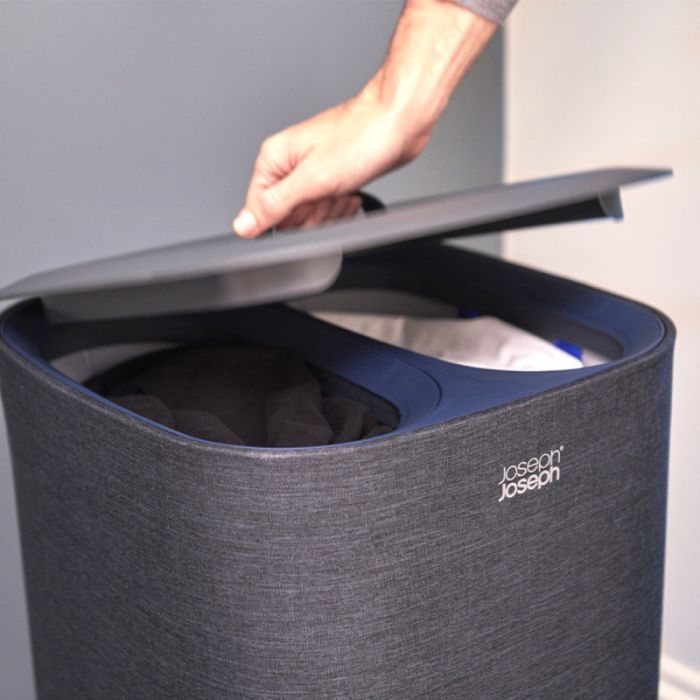 Joseph Joseph 50002 BLACK Tota 60L Black Laundry Separation Basket