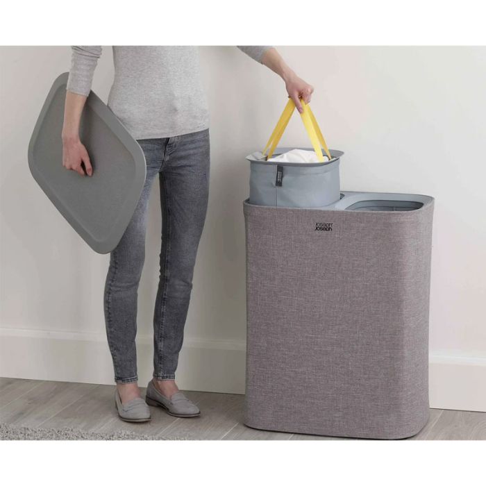 Joseph Joseph 50004 Tota 90L Grey Laundry Separation Basket