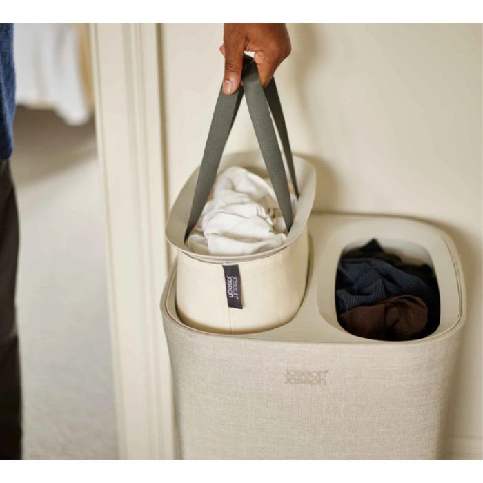 Joseph Joseph 50019 ECRU Tota 60L Ecru Laundry Separation Basket