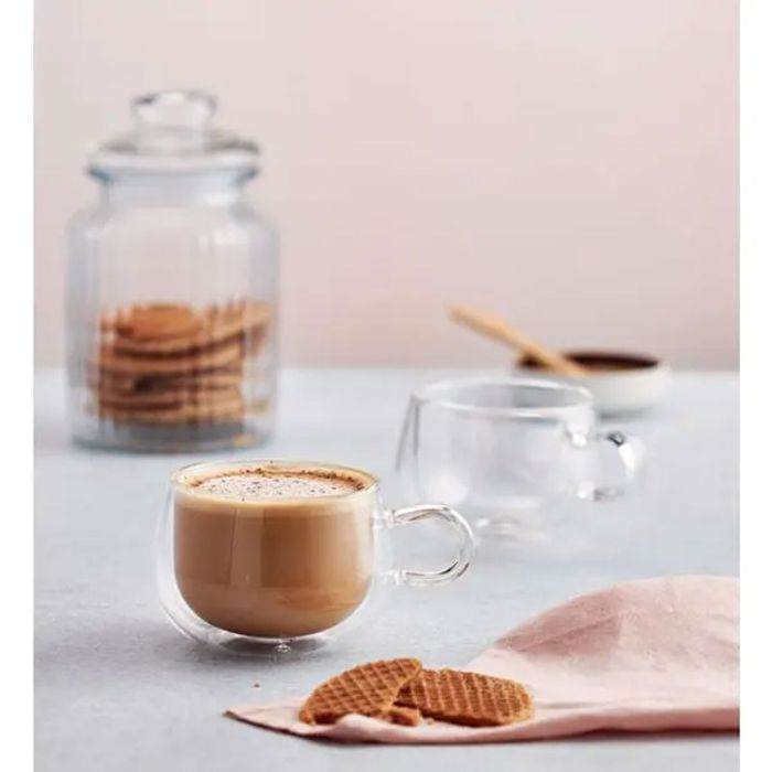 JUDGE JDG30 Double Walled Glassware 2 Piece Cappuccino Glass Set, 225ml