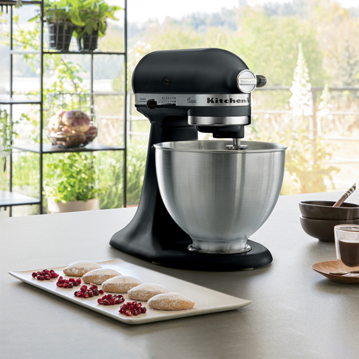 KitchenAid 5K45SSBBM 4.3L Classic Stand Mixer, Matte Black