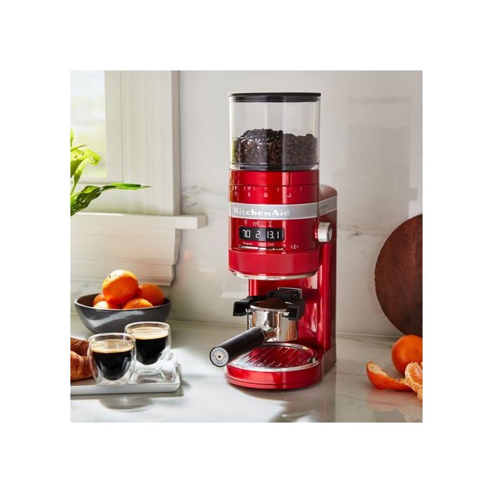 KitchenAid 5KCG8433BCA Burr Grinder, Candy Apple