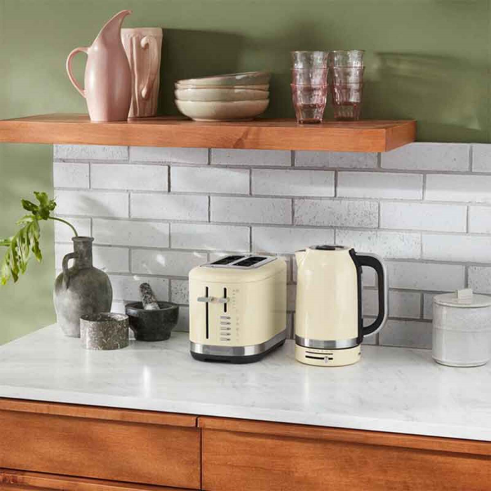 KitchenAid 5KEK1701BAC 1.7L Jug Kettle, Almond Cream