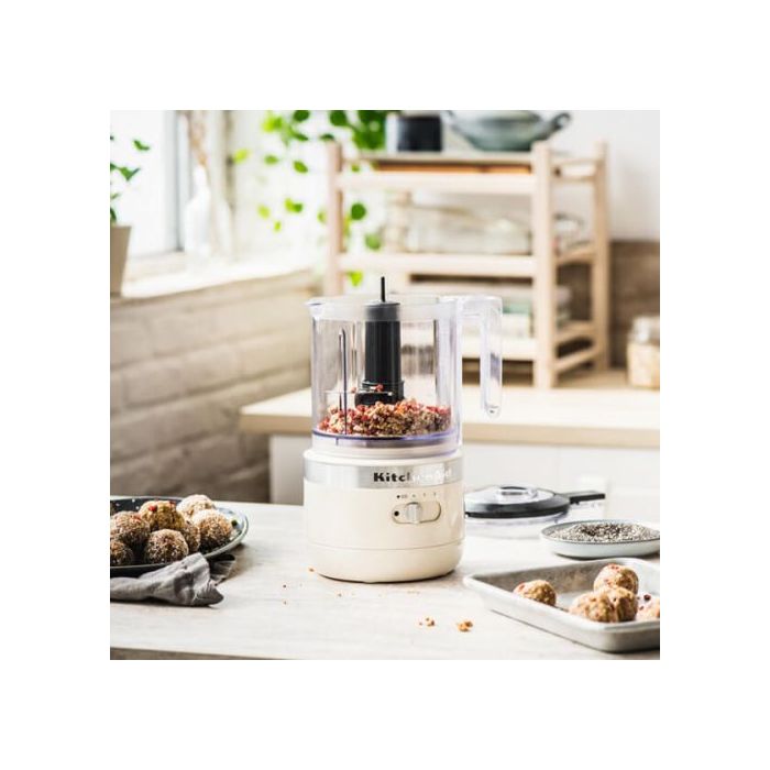 KitchenAid 5KFCB519BAC 1.19L Cordless Food Chopper, Almond Cream
