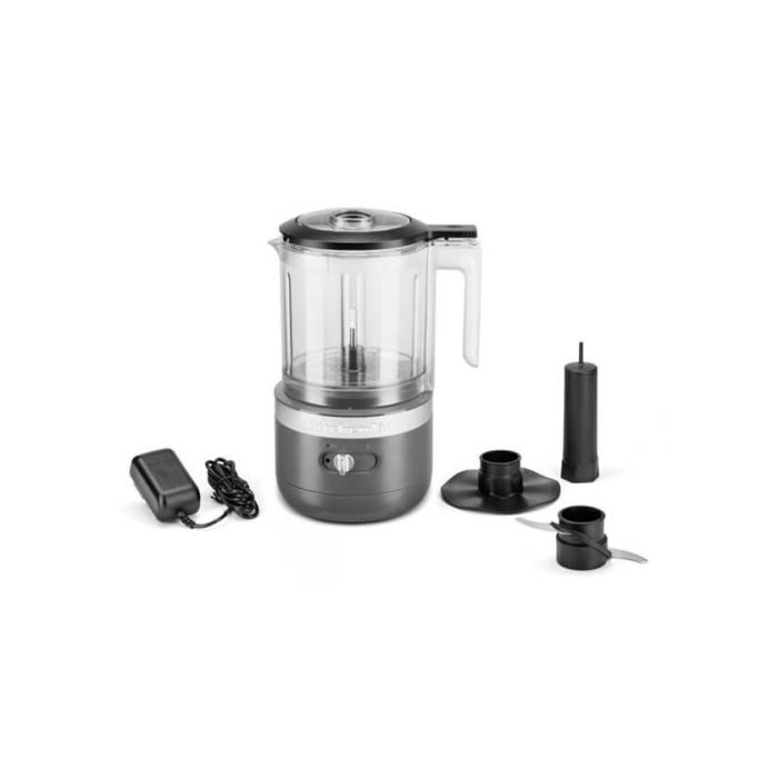 KitchenAid 5KFCB519BDG 1.19L Cordless Food Chopper, Charcoal Grey