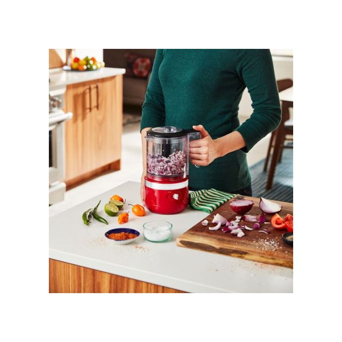 KitchenAid 5KFCB519BER 1.19L Cordless Food Chopper, Empire Red