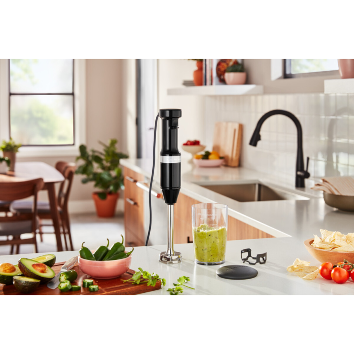 KitchenAid 5KHBV53BOB Classic Lightweight Hand Blender, Onyx Black