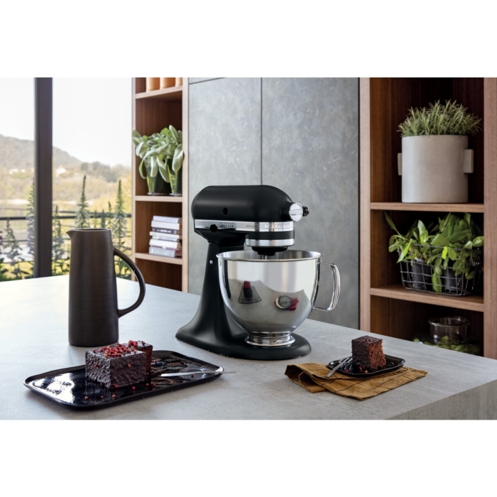 KitchenAid 5KSM185PSBBK 185 ARTISAN 4.8L Tilt-head Stand Mixer, Cast Iron Black