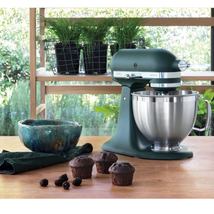 KitchenAid 5KSM185PSBPP 185 ARTISAN 4.8L Tilt-head Stand Mixer, Pebble Palm