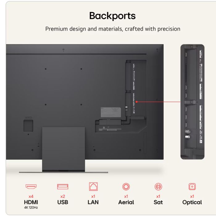 LG 65QNED87B6A.AEK 65inch 4K QNED evo AI Smart TV