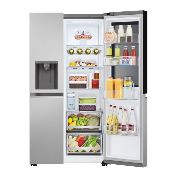 LG GSGV81PYLL InstaView 635L Door-in-Door Fridge Freezer, Shiny Steel