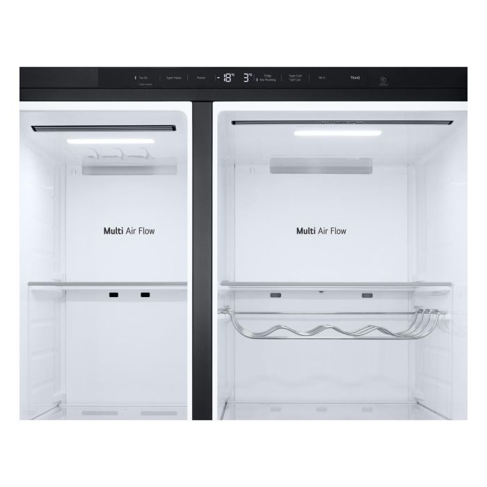 LG GSLE81EPBD 91.3cm 50/50 Total No Frost American Fridge Freezer - Essence Matte Black