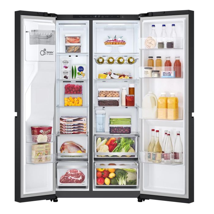 LG GSLE81EPBD 91.3cm 50/50 Total No Frost American Fridge Freezer - Essence Matte Black