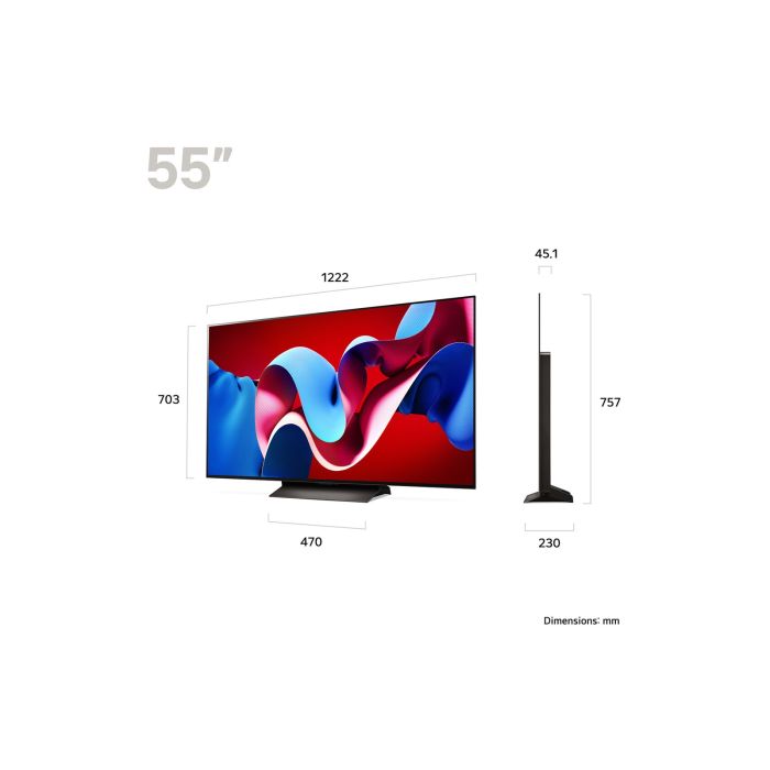 LG OLED55C44LA.AEK 55inch C4 4K Smart OLED evo TV (2024)