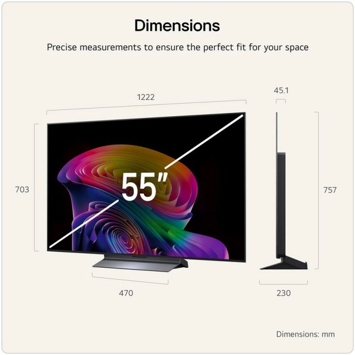 LG OLED55C66LB.AEK 55inch 4K OLED evo AI Smart TV (2026)