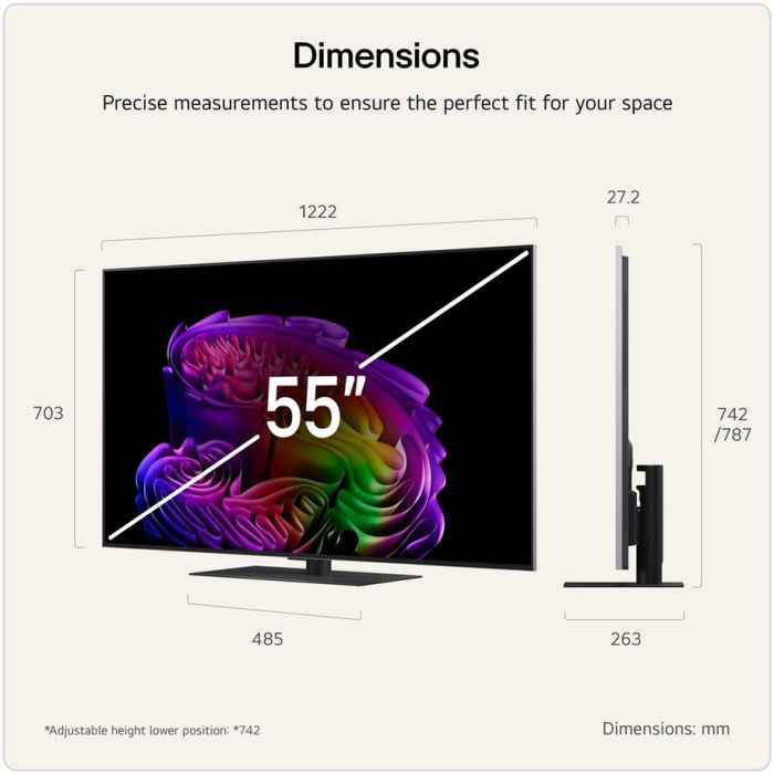 LG OLED55G66LS.AEK 55inch 4K OLED evo AI Stand version Smart TV (2026)