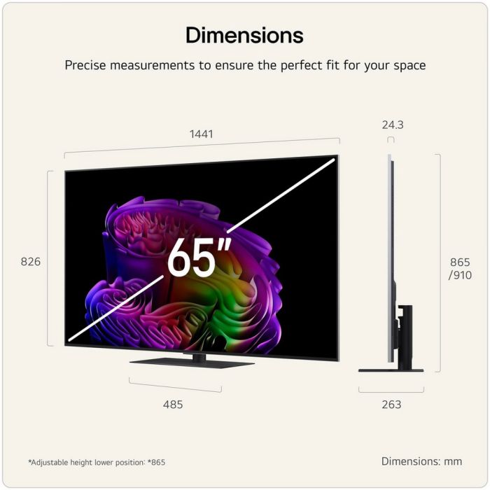 LG OLED65G66LS.AEK 65inch 4K OLED evo AI Stand version Smart TV