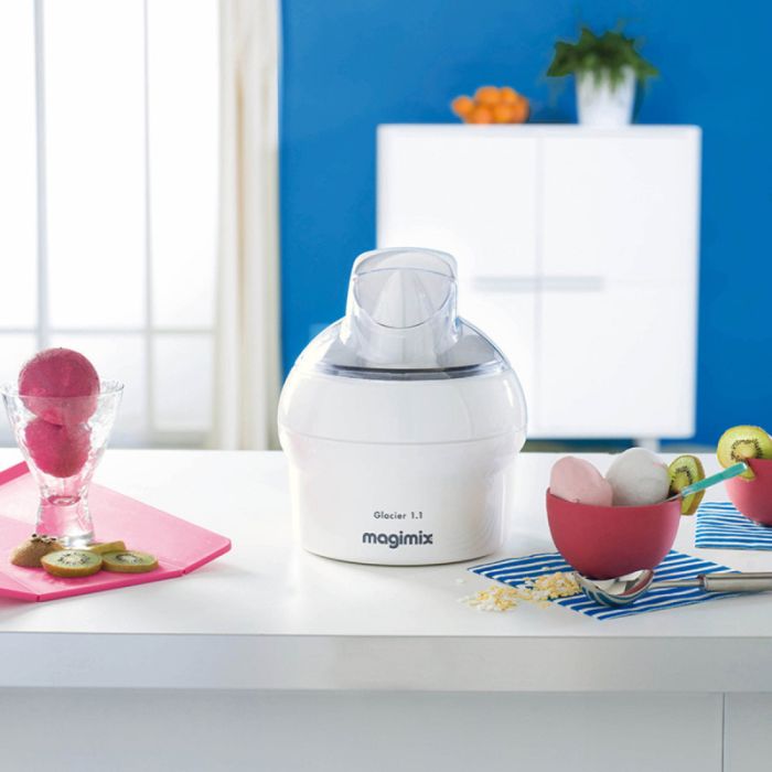 Magimix 11047 WHITE Le Glacier 1.1L Ice Cream Maker, White