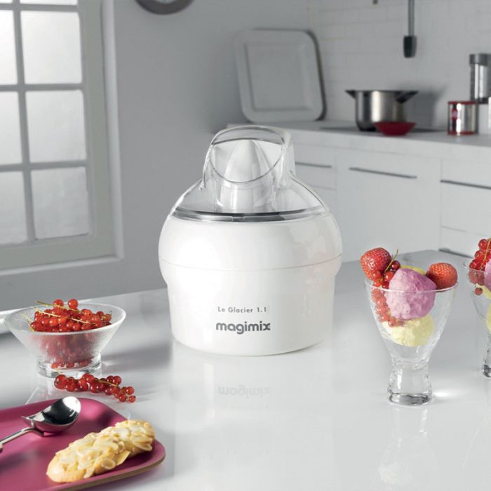 Magimix 11047 WHITE Le Glacier 1.1L Ice Cream Maker, White