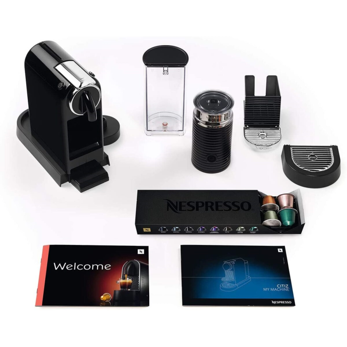 Magimix 11317 BLACK Nespresso CITIZ & Milk Coffee Machine, aeroccino 3, Blk
