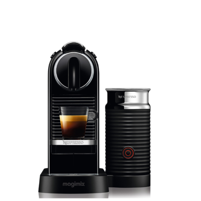 Magimix 11317 BLACK Nespresso CITIZ & Milk Coffee Machine, aeroccino 3, Blk