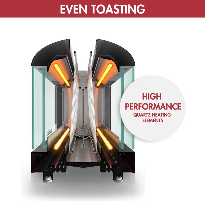 Magimix 11526 TOASTER 2-Slice Vision Toaster with Glass Window, Stainless S
