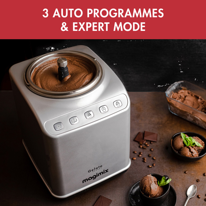 Magimix 11680 GELATO Expert Ice Cream Maker in Satin