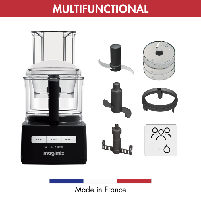 Magimix 18473 BLACK 4200XL BlenderMix Food Processor, Black