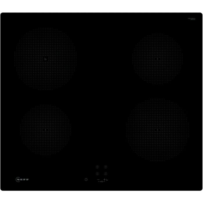 NEFF T36CA50X1U 60cm 4 Zone Induction Hob, Front Touch Control, Black