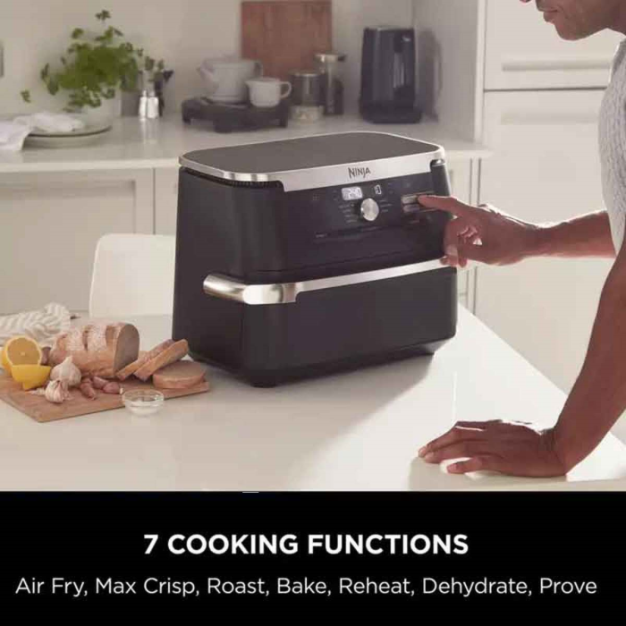 Ninja AF500UK Foodi FlexDrawer 10.4L Air Fryer, Black