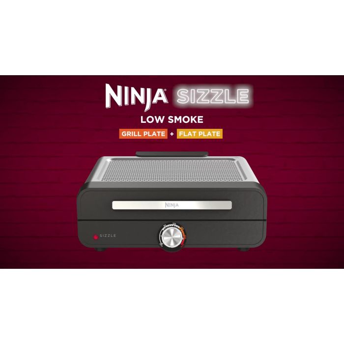 Ninja GR101UK Ninja Sizzle Grill & Flat Plate - Black