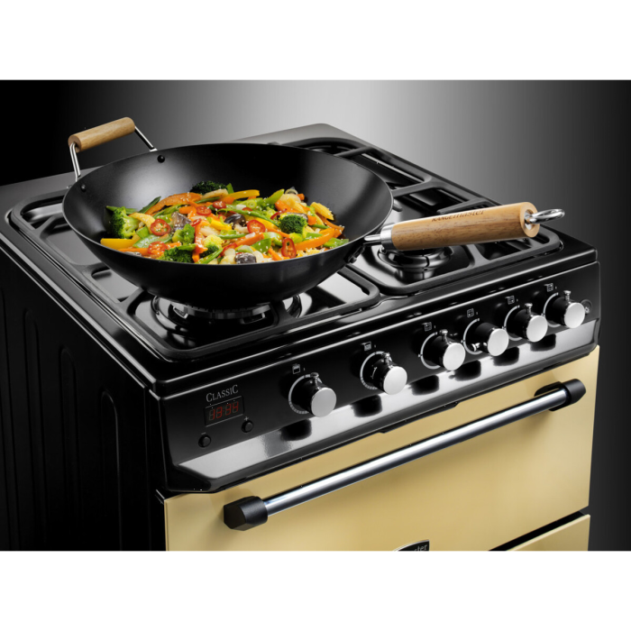 Rangemaster CLA60DFFCR/C Classic 60cm Dual Fuel Freestanding Cooker, Cream