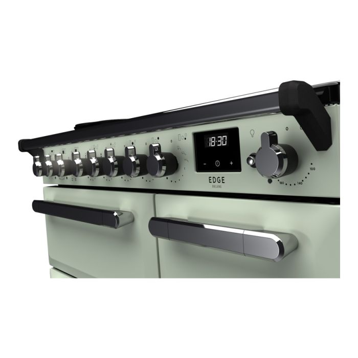 Rangemaster ESDL90EIPMNT/CM1 Estel Deluxe 90cm Induction Range Cooker, Mint/Chrome