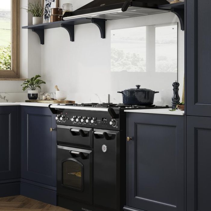 Rangemaster INC90DFFRP/ (122710) Infusion Classic 90cm Dual Fuel Range Cooker, Royal Pearl 
