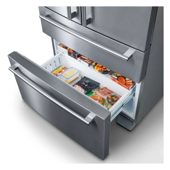 Rangemaster RDXD21DI/C Premium 608L French Door Fridge Freezer, Dark Inox