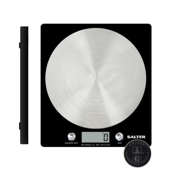 SALTER 1036BKSSDREU16 Electronic Kitchen Scales - Black