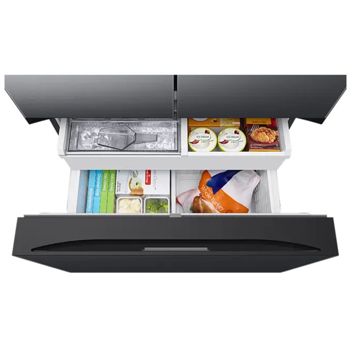 Samsung RF24BB620EB1EU 90.8cm 70/30 Total No Frost American Fridge Freezer - Black
