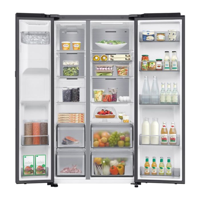Samsung RS90F64EEFEU 91.2cm 60/40 Total No Frost American Fridge Freezer - Silver
