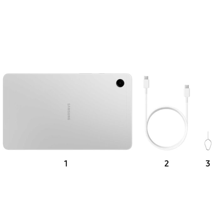 Samsung SM-X115NZSAEUB Galaxy Tab A9 (8.7inch, LTE), 64 GB, Silver