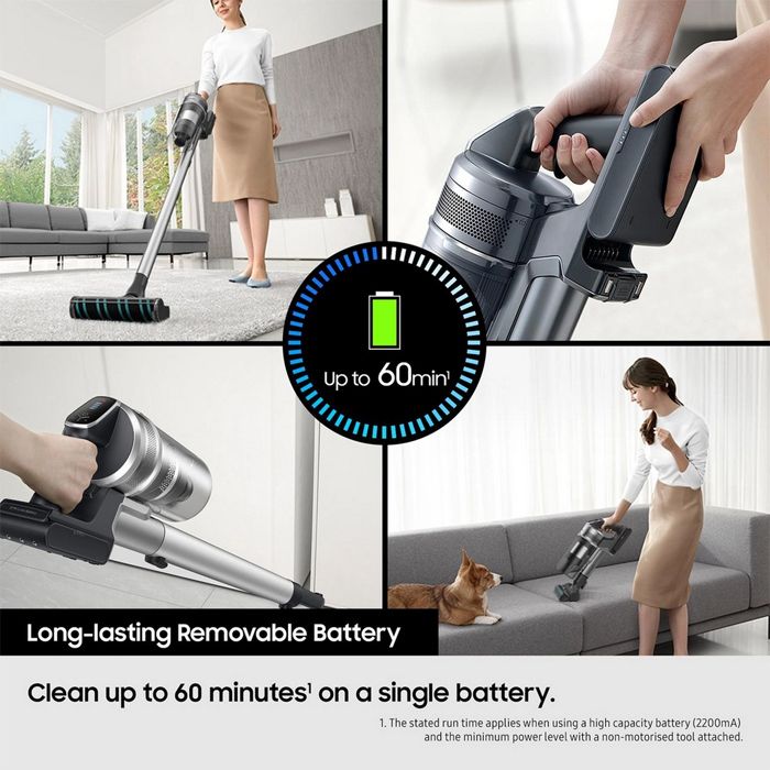 Samsung VS20C8522TN/EU Samsung Jet 85 Cordless Vacuum Cleaner with Pet Tool+ - 60 Minutes Run Time -