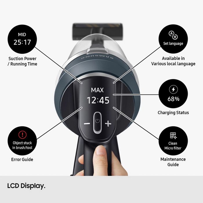 Samsung VS20C8522TN/EU Samsung Jet 85 Cordless Vacuum Cleaner with Pet Tool+ - 60 Minutes Run Time -