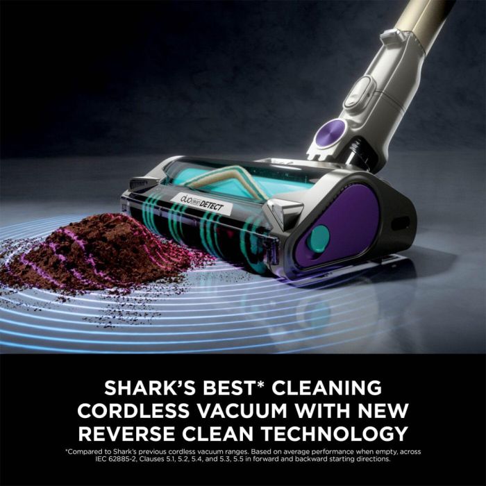 Shark IP1251UKT PowerDetect Cordless Vacuum Cleaner - 70 Minutes Run Time, Java Grey