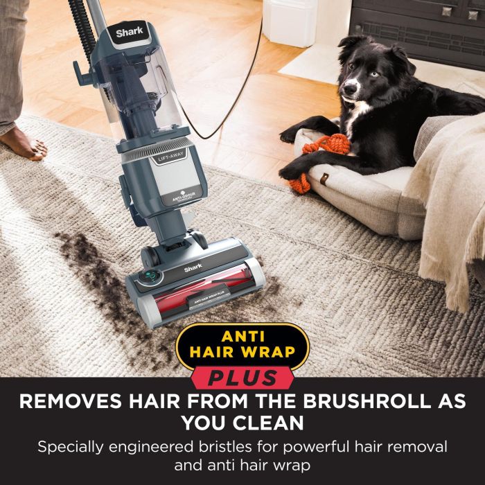Shark NZ780UKT Anti Hair Wrap Plus Upright Pet Vacuum with Lift-Away  - Smoky Grey