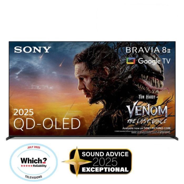 Sony K65XR8M25B.UKA 65inch QD-OLED 4K Ultra HD HDR Smart Google TV (2025)