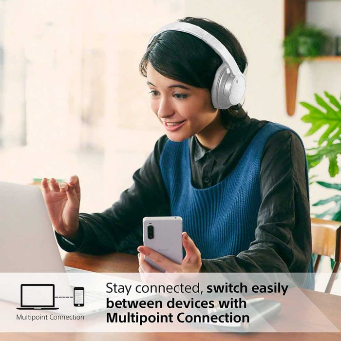 Sony WHCH720NW_CE7 Wireless Noise Cancelling Headphones - white