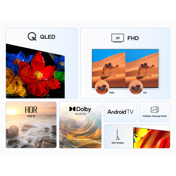 TCL 50V5C-UK 50inch QLED FHD HDR Android TV
